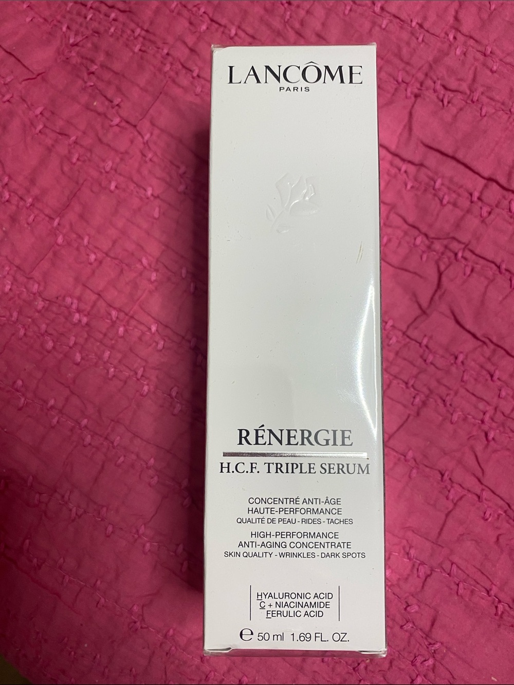 Lancôme Rénergie H.C.F. Triple Serum - White & Pink Packaging